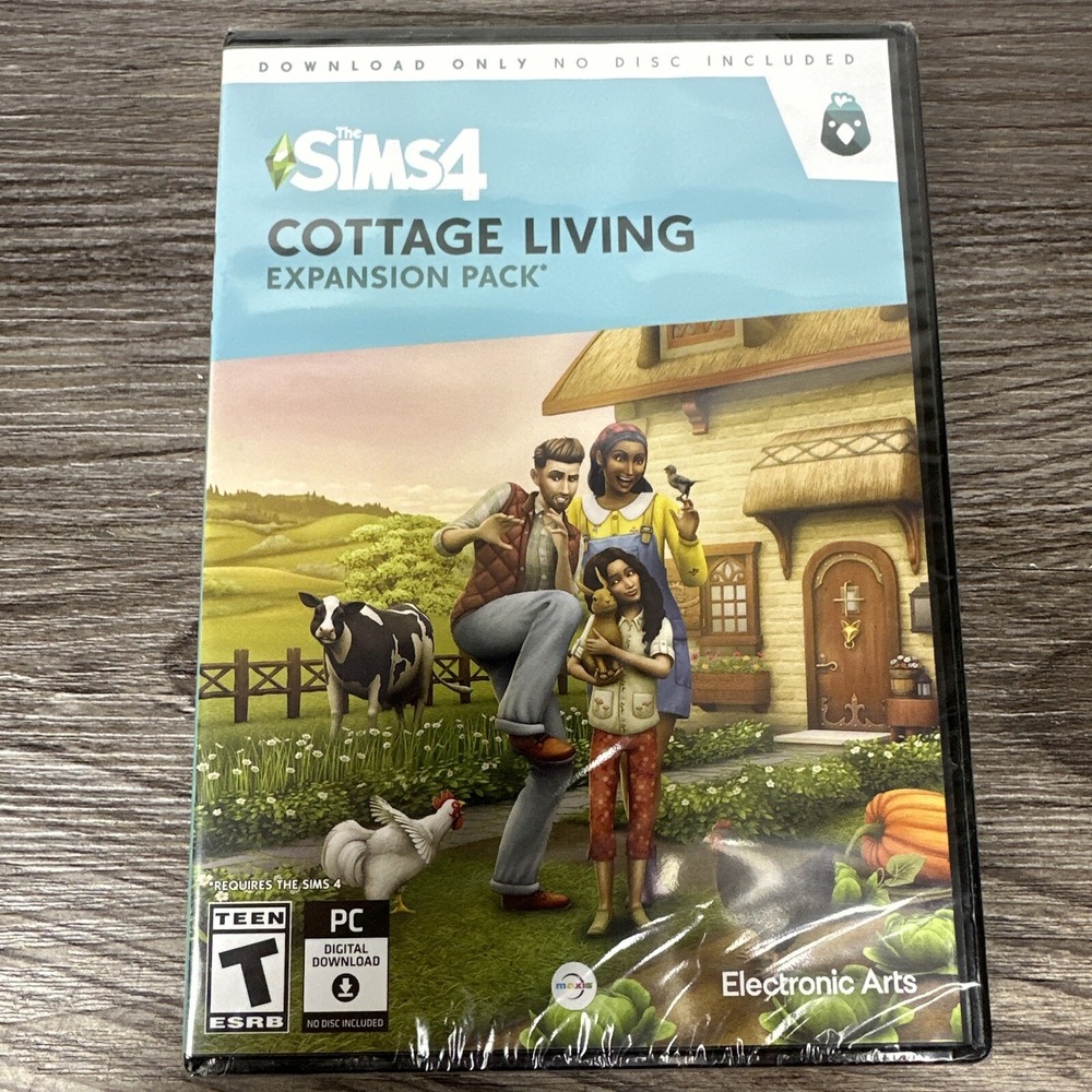 The Sims 4 Cottage Living Expansion Pack PC Game New No Disc Version